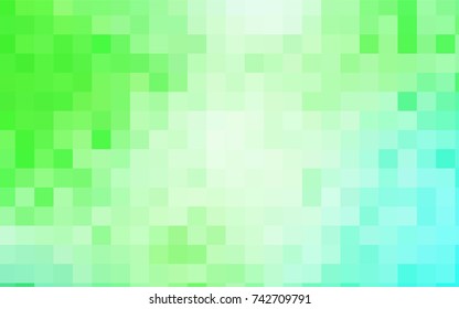 Light Green vector abstract textured polygonal background. Blurry rectangular design. The pattern with repeating rectangles can be used for background.
