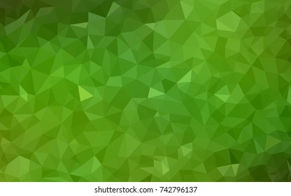 Light Green vector abstract textured polygonal background. Blurry triangle design. Pattern can be used for background.