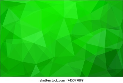 Light Green vector abstract textured polygonal background. Blurry triangle design. Pattern can be used for background.