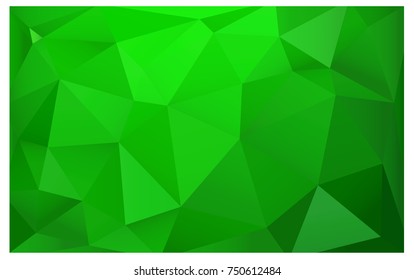 Light Green vector abstract textured polygonal background. Blurry triangle design. Pattern can be used for background.