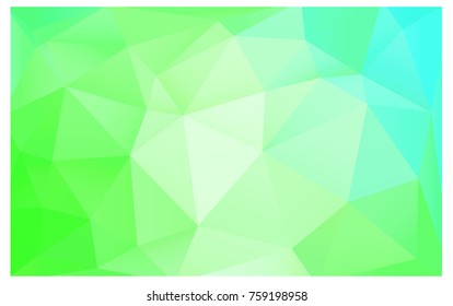 Light Green vector abstract textured polygonal background. Blurry triangle design. Pattern can be used for background.