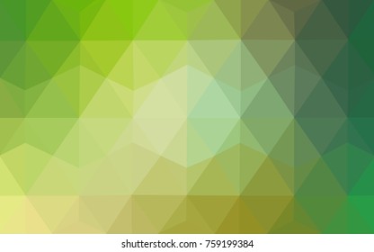 Light Green vector abstract textured polygonal background. Blurry triangle design. Pattern can be used for background.