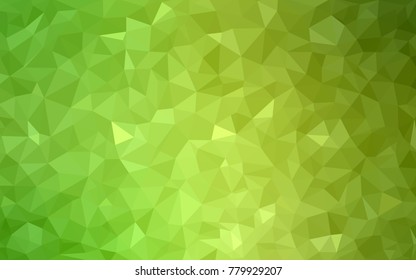 Light Green vector abstract textured polygonal background. Blurry triangle design. Pattern can be used for background.