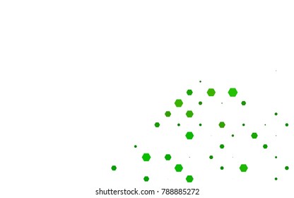 Light Green vector abstract textured polygonal background. Brand-new blurry hexagonal design. Pattern can be used for background.
