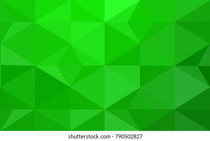 Light Green vector abstract textured polygonal background. Blurry triangle design. Pattern can be used for background.