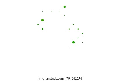 Light Green vector abstract textured polygonal background. Brand-new blurry hexagonal design. Pattern can be used for background.