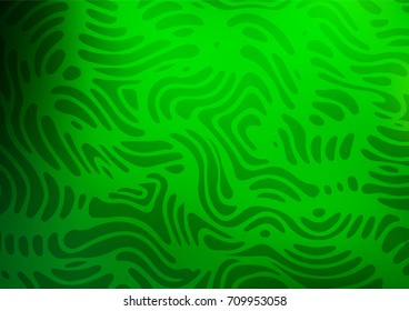 Light Green vector arabic abstract background. Sketchy hand drawn doodles on blurred background. A new texture for your design.