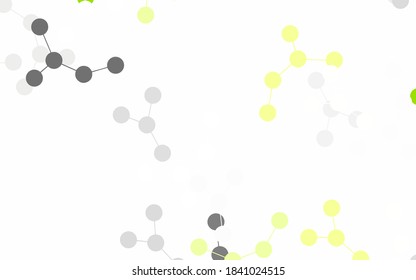 Light Green vector backdrop with artificial intelligence data. Colorful design in simple style with AI links. Pattern for science, futuristic designs.