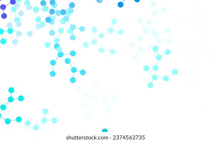 Light Green vector backdrop with artificial intelligence data. Abstract illustration with links and dots of AI. Design for depiction of cyber innovations.