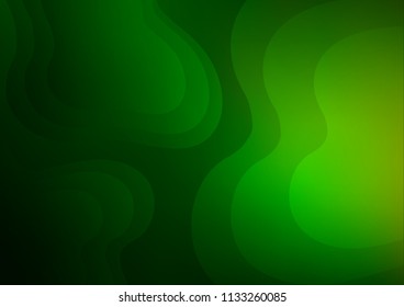 Light Green vector backdrop with bent lines. Creative geometric illustration in marble style with gradient. The elegant pattern for brand book.