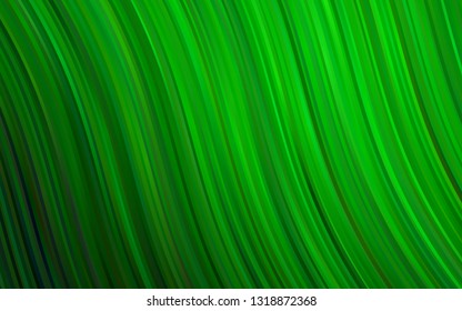 Light Green vector backdrop with bent lines. Brand new colored illustration in marble style with gradient. New composition for your brand book.