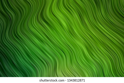 Light Green vector backdrop with bent lines. Colorful illustration in abstract marble style with gradient. Marble design for your web site.