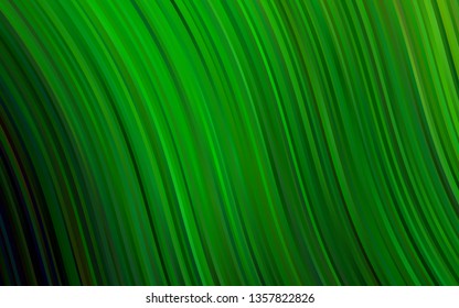 Light Green vector backdrop with bent lines. Colorful illustration in abstract marble style with gradient. A completely new template for your business design.