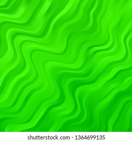Light Green vector backdrop with bent lines. Brand new colorful illustration with bent lines. Best design for your posters, banners.