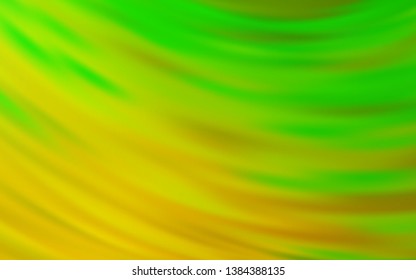 Light Green vector backdrop with bent lines. A sample with colorful lines, shapes. Elegant pattern for a brand book.