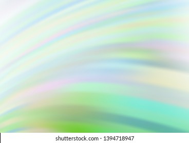 Light Green vector backdrop with bent lines. A completely new color illustration in marble style. A completely new marble design for your business.