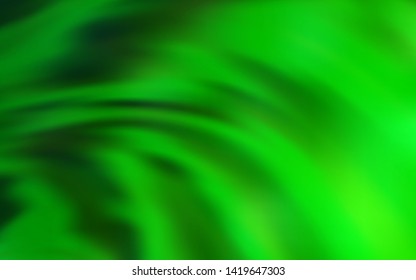 Light Green vector backdrop with bent lines. Creative illustration in halftone style with gradient. A completely new design for your business.