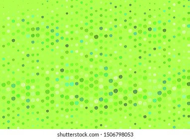 Light Green vector backdrop with bent lines. Creative illustration in halftone style with gradient. Template for cell phone screens.