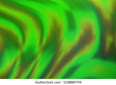 Light Green vector backdrop with bent lines. Colorful abstract illustration with gradient lines. New composition for your brand book.