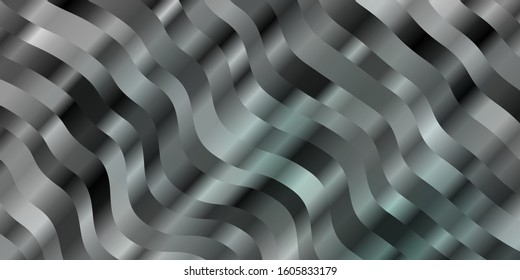 Light Green vector backdrop with bent lines. Gradient illustration in simple style with bows. Template for your UI design.