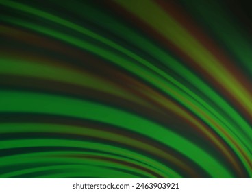 Fondo de Vector verde claro con líneas curvas. Ilustración de color a estrenar en estilo de mármol con degradado. Nuevo diseño para sus anuncios, póster, Anuncio.