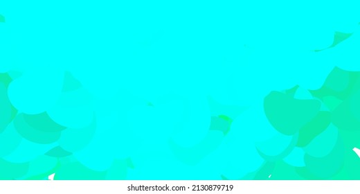 Light green vector backdrop with chaotic shapes. Colorful illustration with simple gradient shapes. Smart design for your business.