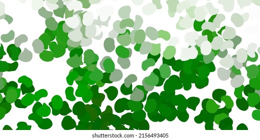 Light green vector backdrop with chaotic shapes. Simple design in abstract style with gradient forms. Simple illustration for your web site.