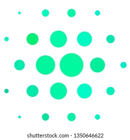 Light Green vector backdrop with circles. Abstract illustration with colorful spots in nature style. Pattern for business ads.