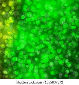 Light Green vector backdrop with circles. Abstract illustration with colorful spots in nature style. Design for posters, banners.