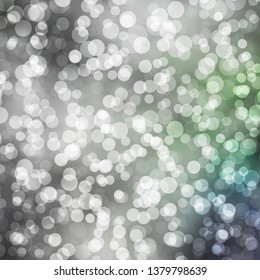 Light Green vector backdrop with circles. Illustration with set of shining colorful abstract spheres. Pattern for websites, landing pages.