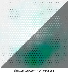 Light Green vector backdrop with circles. Glitter abstract illustration with colorful drops. Design for your commercials.