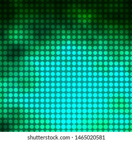 Light Green vector backdrop with circles. Glitter abstract illustration with colorful drops. Pattern for business ads.