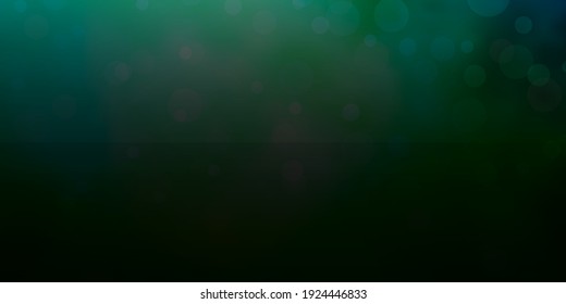 Light Green vector backdrop with circles. Abstract colorful disks on simple gradient background. Pattern for business ads.