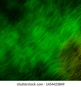 Light Green vector backdrop with circular arc. Gradient illustration in simple style with bows. Pattern for booklets, leaflets.