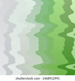 Light Green vector backdrop with circular arc. Abstract illustration with bandy gradient lines. Design for your business promotion.