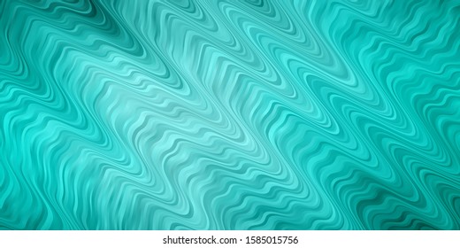 Light Green vector backdrop with circular arc. Brand new colorful illustration with bent lines. Pattern for commercials, ads.