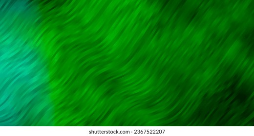 Light Green vector backdrop with circular arc. Abstract illustration with gradient bows. Pattern for ads, commercials.