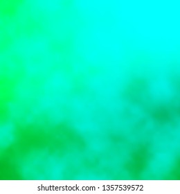 Light Green vector backdrop with cumulus. Abstract illustration with colorful gradient clouds. Template for websites.