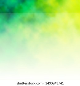 Light Green vector backdrop with cumulus. Abstract colorful clouds on gradient illustration. Pattern for your booklets, leaflets.