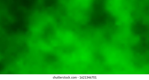 Light Green vector backdrop with cumulus. Illustration in abstract style with gradient clouds. Beautiful layout for uidesign.