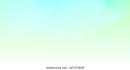 Light Green vector backdrop with cumulus. Abstract illustration with colorful gradient clouds. Pattern for your commercials.
