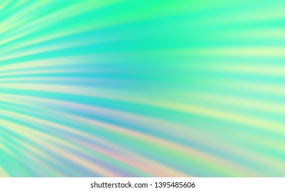 Light Green vector backdrop with curved lines. A circumflex abstract illustration with gradient. Template for cell phone screens.