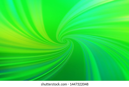 Light Green vector backdrop with curved lines. A shining illustration, which consists of curved lines. Pattern for your business design.