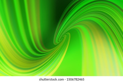 Light Green vector backdrop with curved lines. A completely new colorful illustration in simple style. New composition for your brand book.