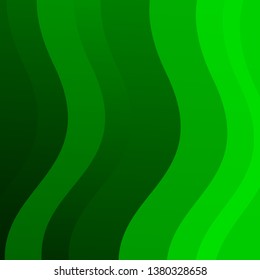 Light Green vector backdrop with curves. Colorful geometric sample with gradient curves.  Smart design for your promotions.