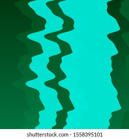 Light Green vector backdrop with curves. Brand new colorful illustration with bent lines. Pattern for websites, landing pages.
