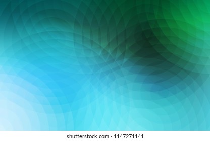 Light Green vector backdrop with dots. Beautiful colored illustration with blurred circles in nature style. Pattern can be used for ads, leaflets.