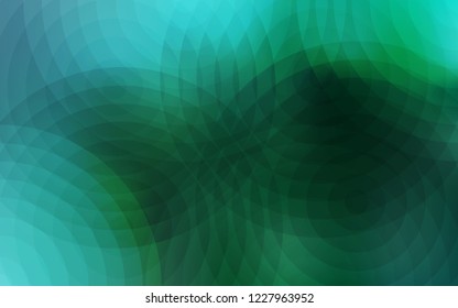 Light Green vector backdrop with dots. Blurred decorative design in abstract style with bubbles. Pattern can be used as texture of wallpapers.