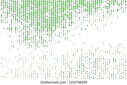 Light Green vector backdrop with dots. Abstract illustration with colored bubbles in nature style. Template for your brand book.