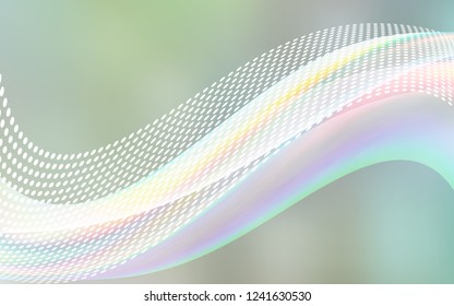 Light Green vector backdrop with dots and lines. Modern abstract colorful illustration with spheres and lines. New template for your brand book.